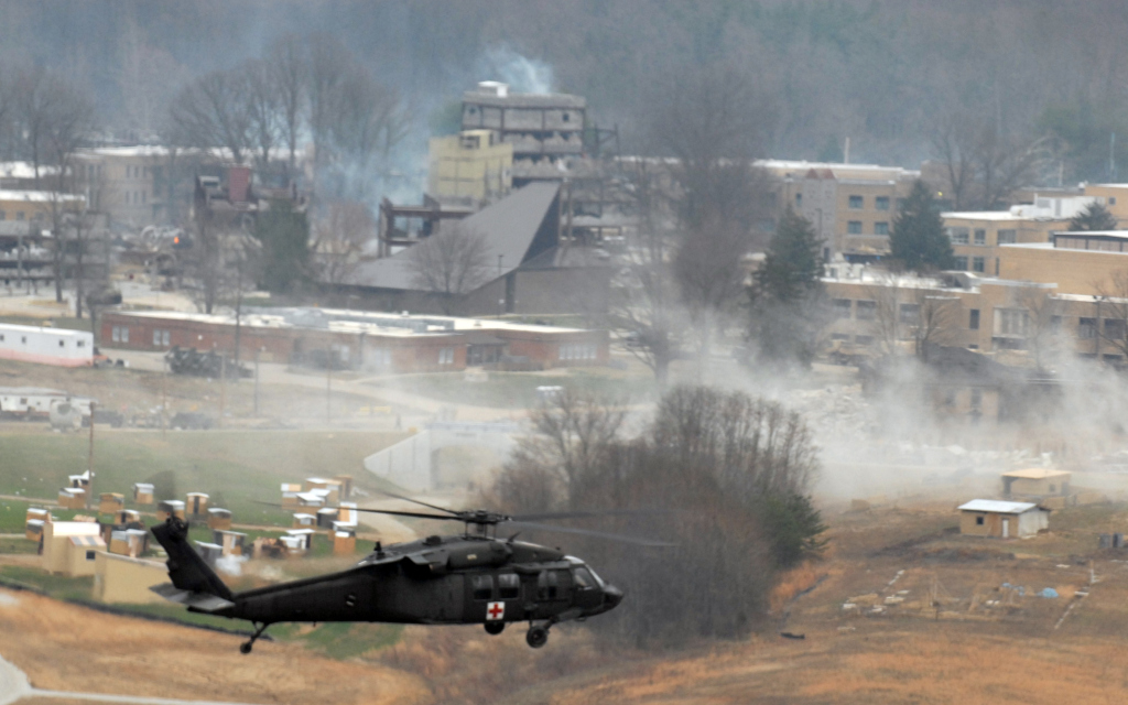 Blackhawk over Muscatatuck
