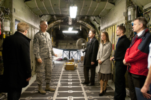 International visitors tour the Kentucky Air National Guard