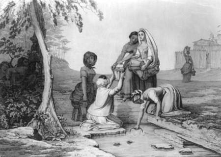 The Women of Bryant's Station, Ky Supplying the Garrison With Water