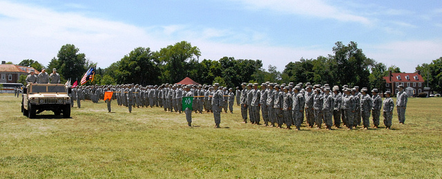 Official party inspects the troops2