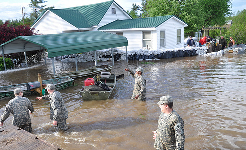2113th Transportation Company flood relief mission