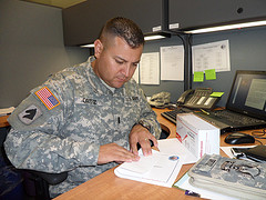 1LT Oscar Ortiz , with the Kentucky Yellow Ribbon Program