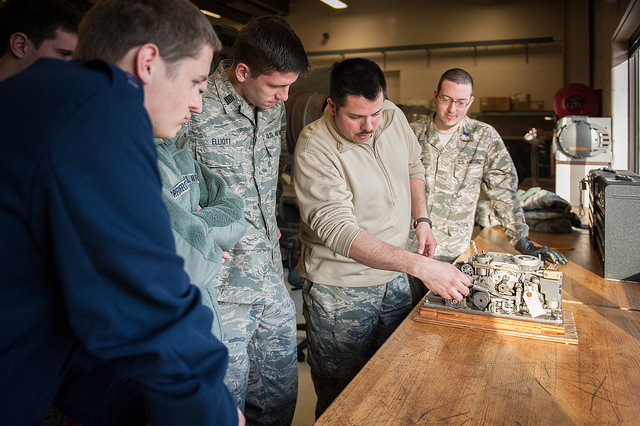 U of L Air Force ROTC cadets tour Kentucky Air Guard