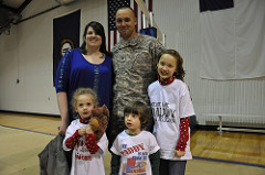 Bravo Company 1st Battalion 149th Infantry welcome home ceremony